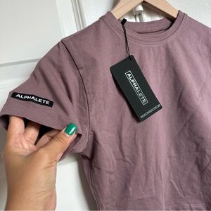 Alphalete Cropped Tee Lifestyle Fit Extra Small XS